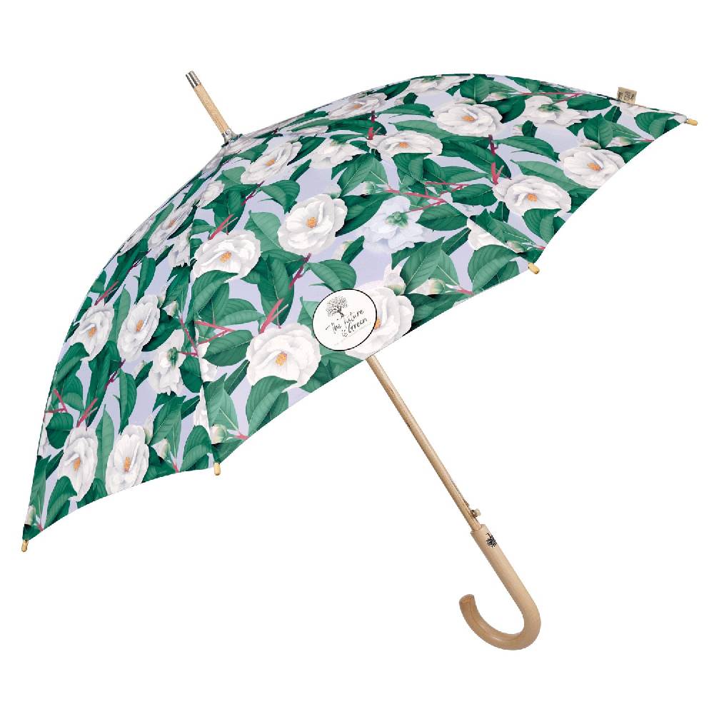 Perletti Ombrello Green Lungo Camelie