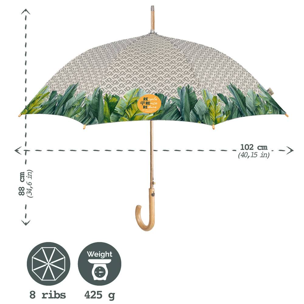 Perletti Ombrello Green Lungo Palme