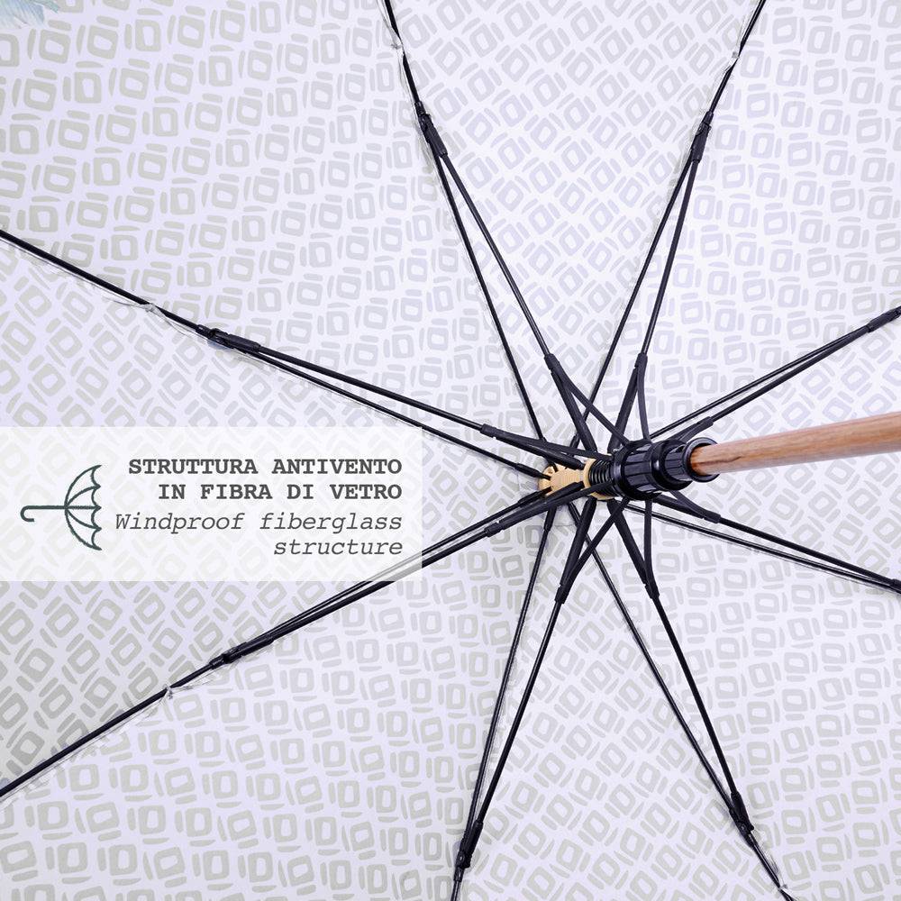 Perletti Ombrello Green Lungo Palme