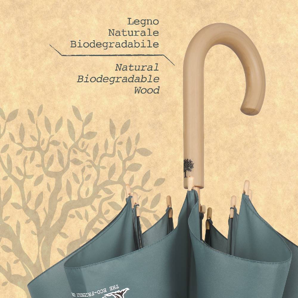 Perletti Ombrello Green Lungo Tinta Unita