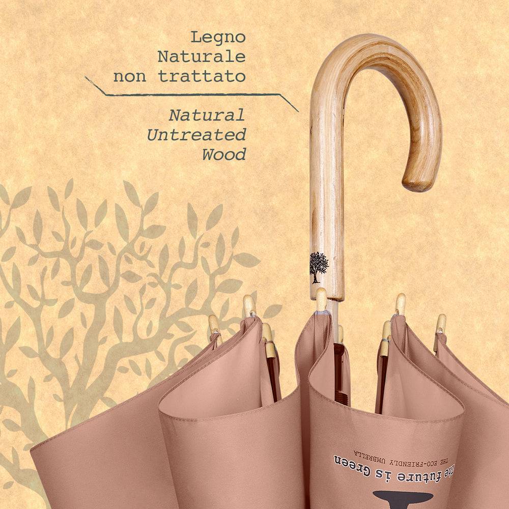 Perletti Ombrello Green Lungo Tinta Unita