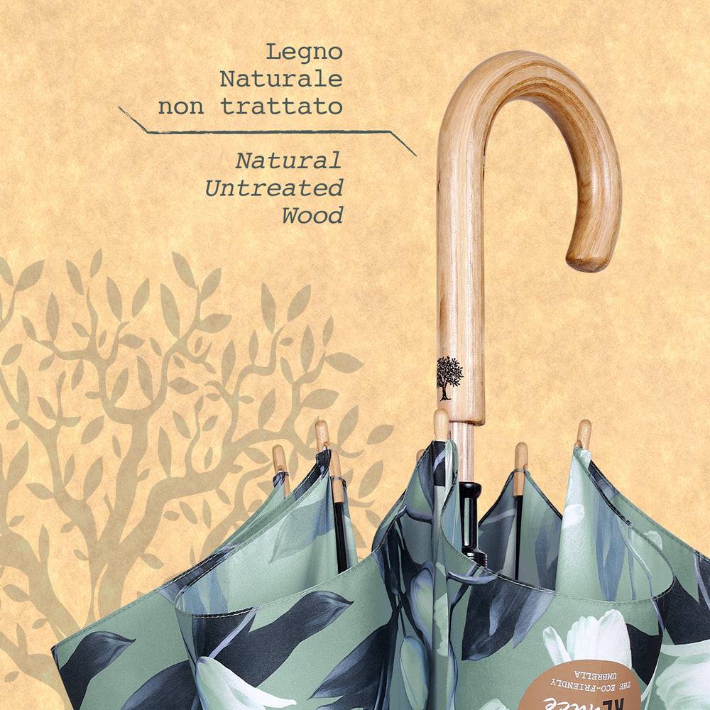 Perletti Ombrello Green Lungo Tulipani