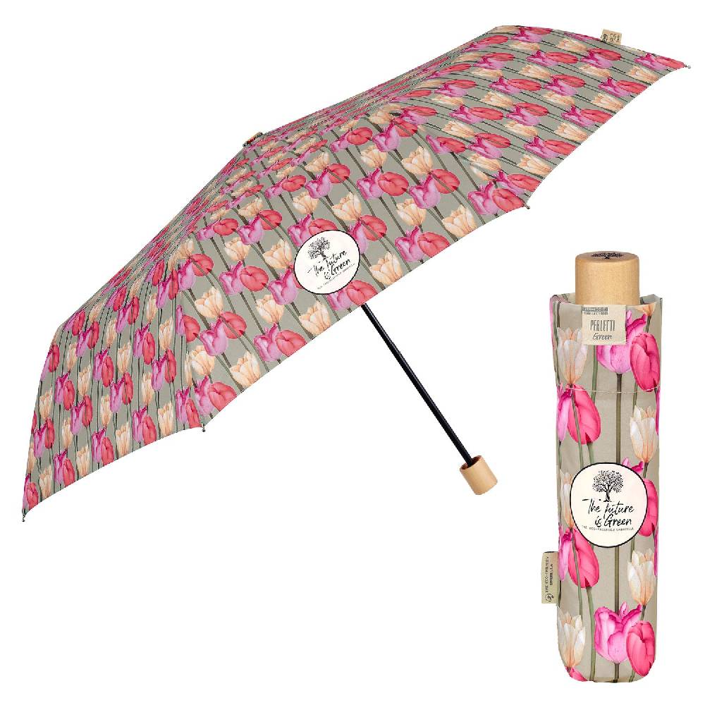 Perletti Ombrello Green Manuale Tulipani Rosa