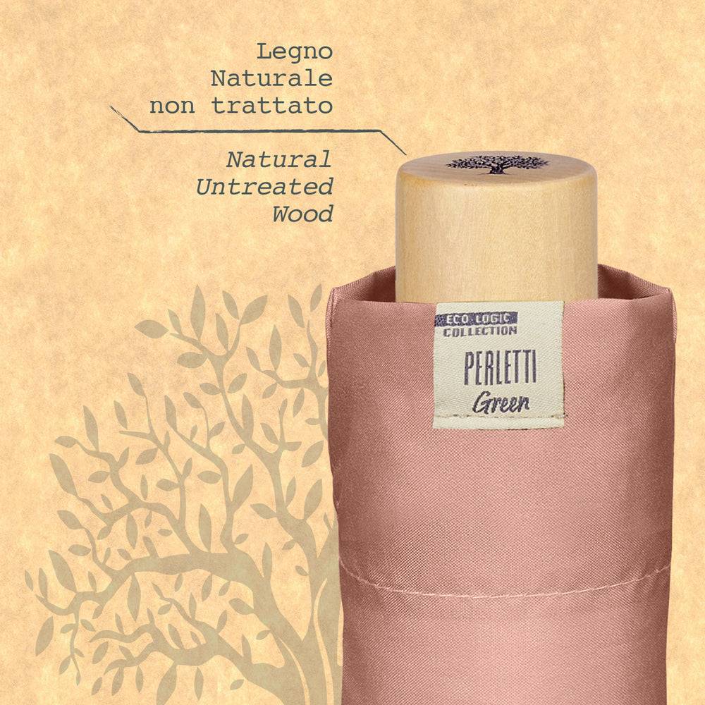 Perletti Ombrello Green Mini Tinta Unita