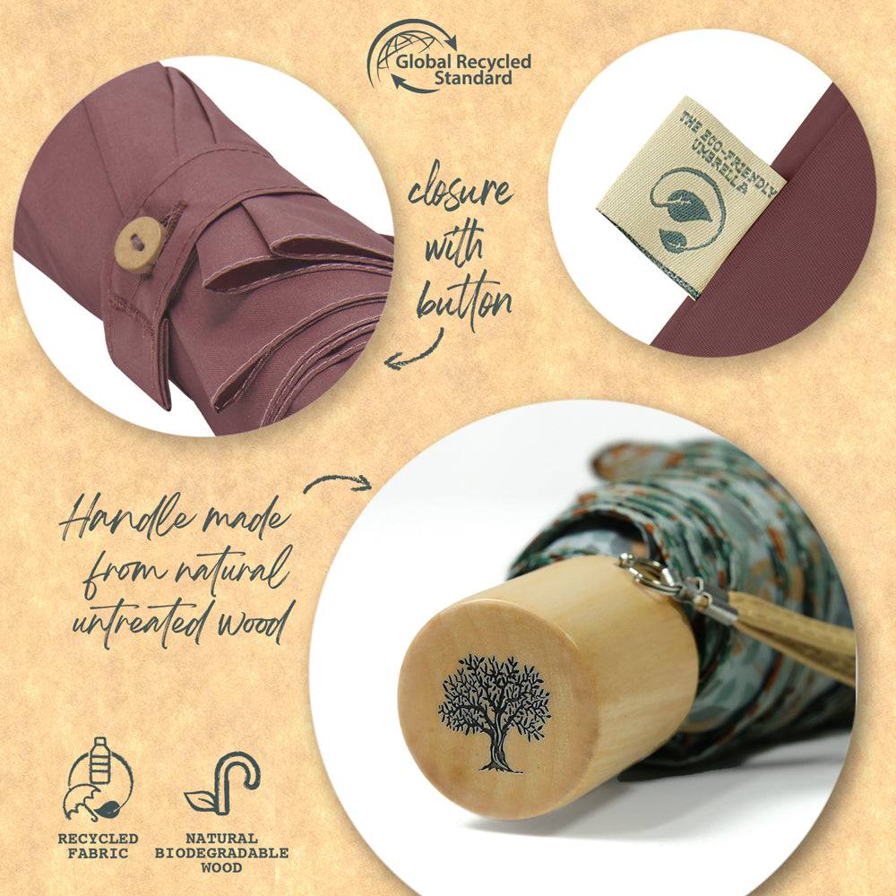 Perletti Ombrello Green Mini Tinta Unita