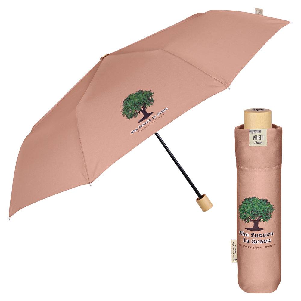 Perletti Ombrello Green Mini Tinta Unita