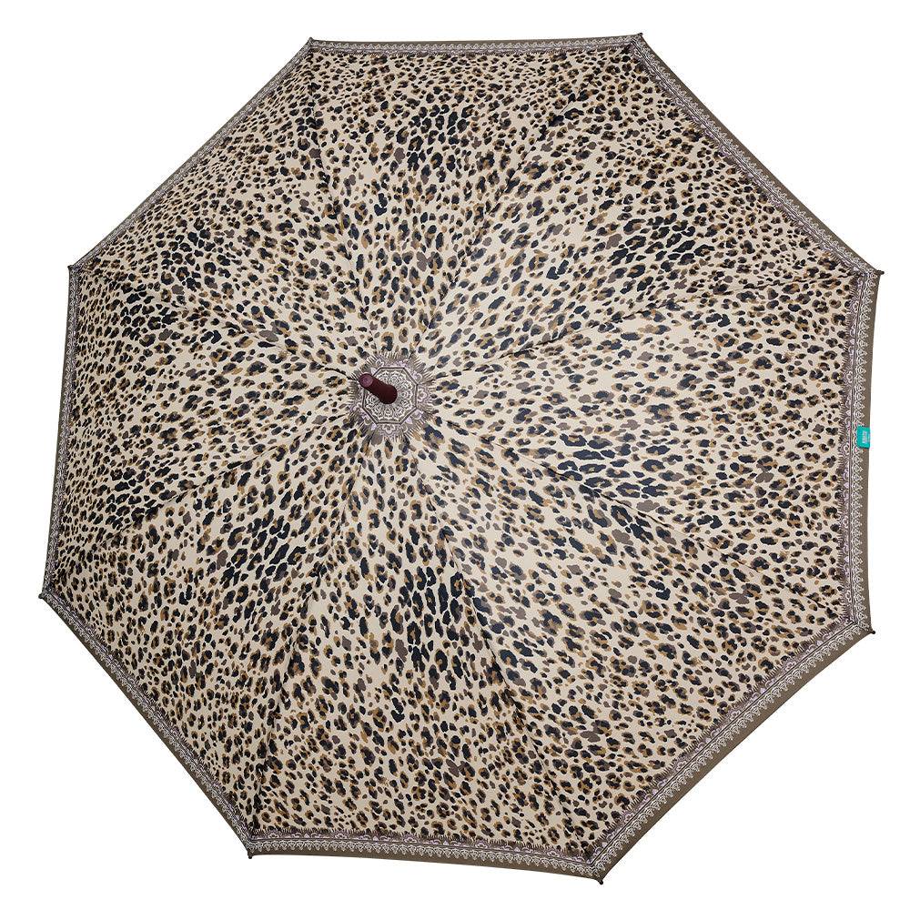 Perletti Ombrello Lungo Animalier Leopardato