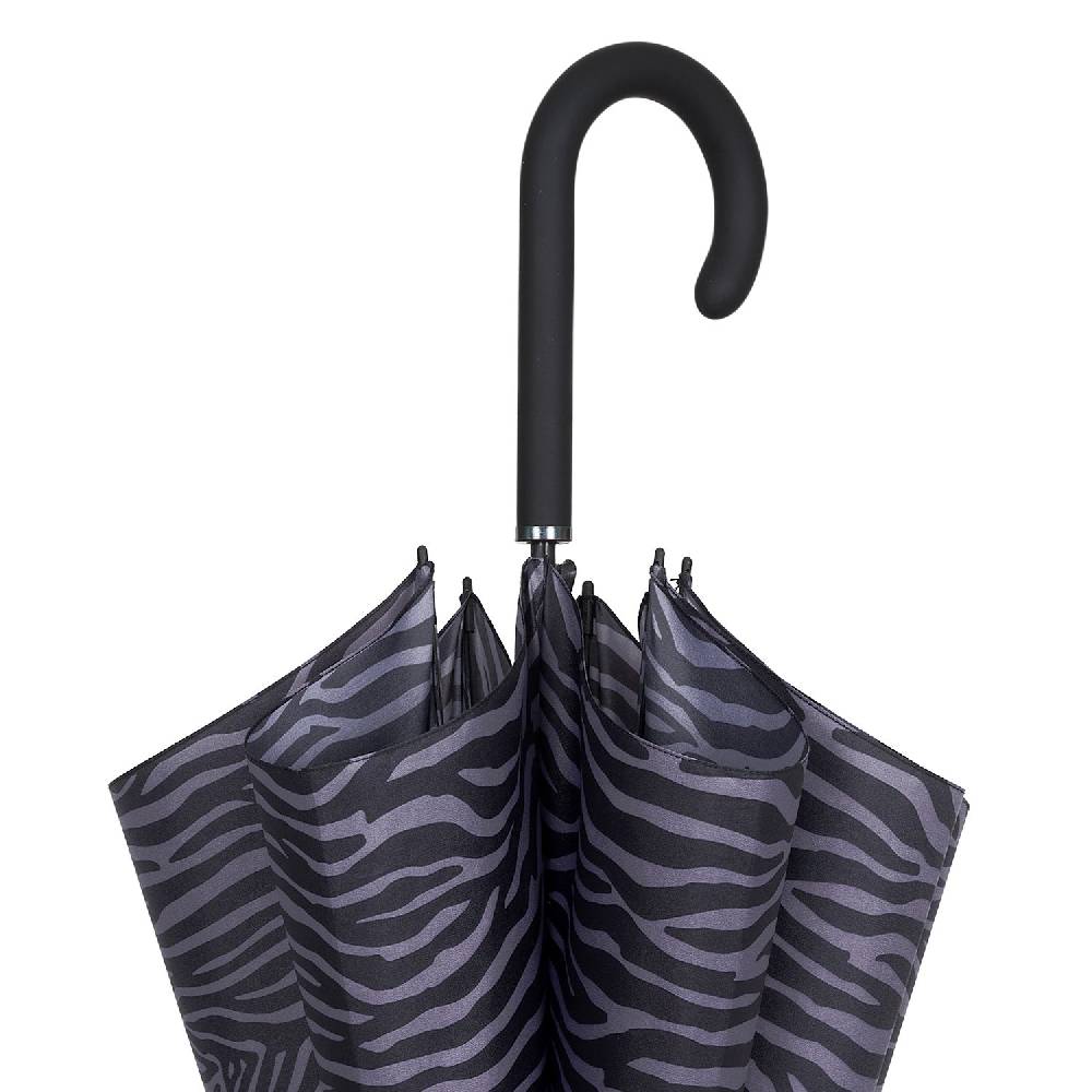 Perletti Ombrello Lungo Animalier Zebrato