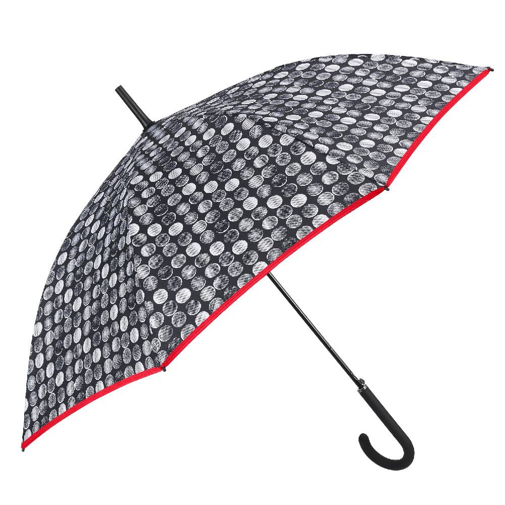 Perletti Ombrello Lungo Bianco e Nero