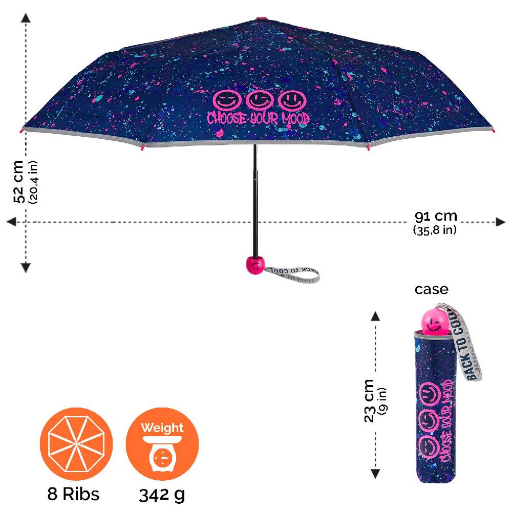 Perletti Ombrello Pieghevole Con Emoji