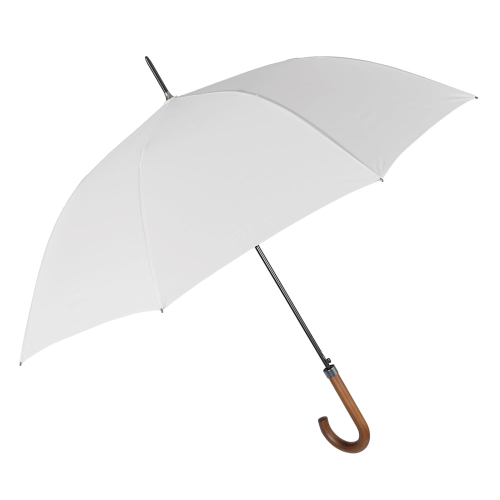 Perletti Ombrello Sposa Bianco Manico Legno