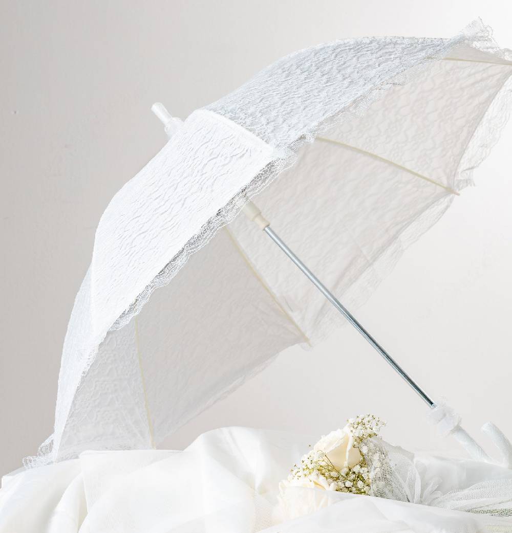 Perletti Ombrello Sposa Parasole In Pizzo