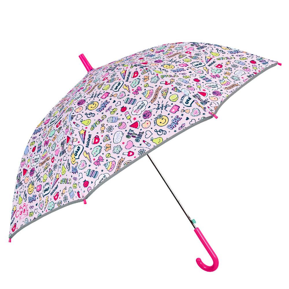 Perletti Ombrello Stickers Bambina Automatico