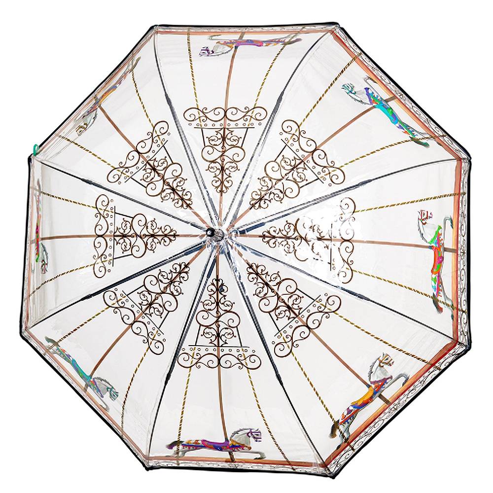 Perletti Ombrello Trasparente Con Giostra