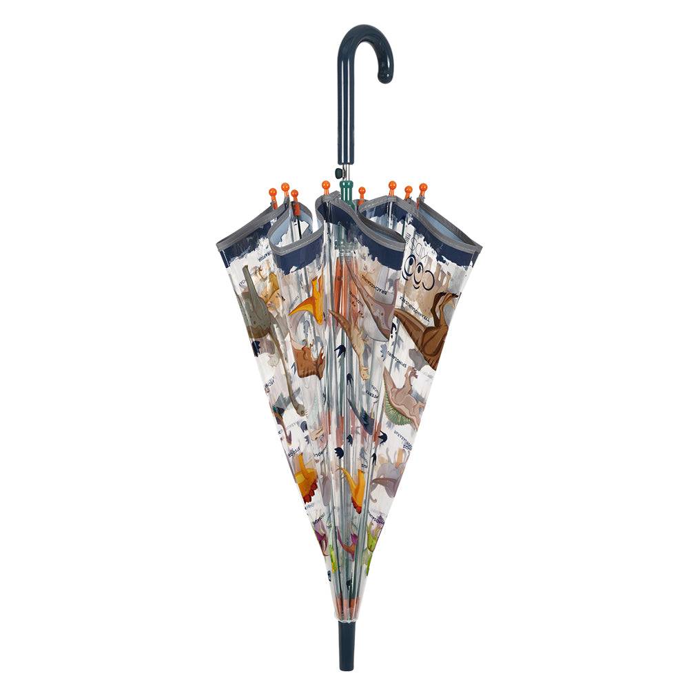 Perletti Ombrello Trasparente Dinosauro Automatico