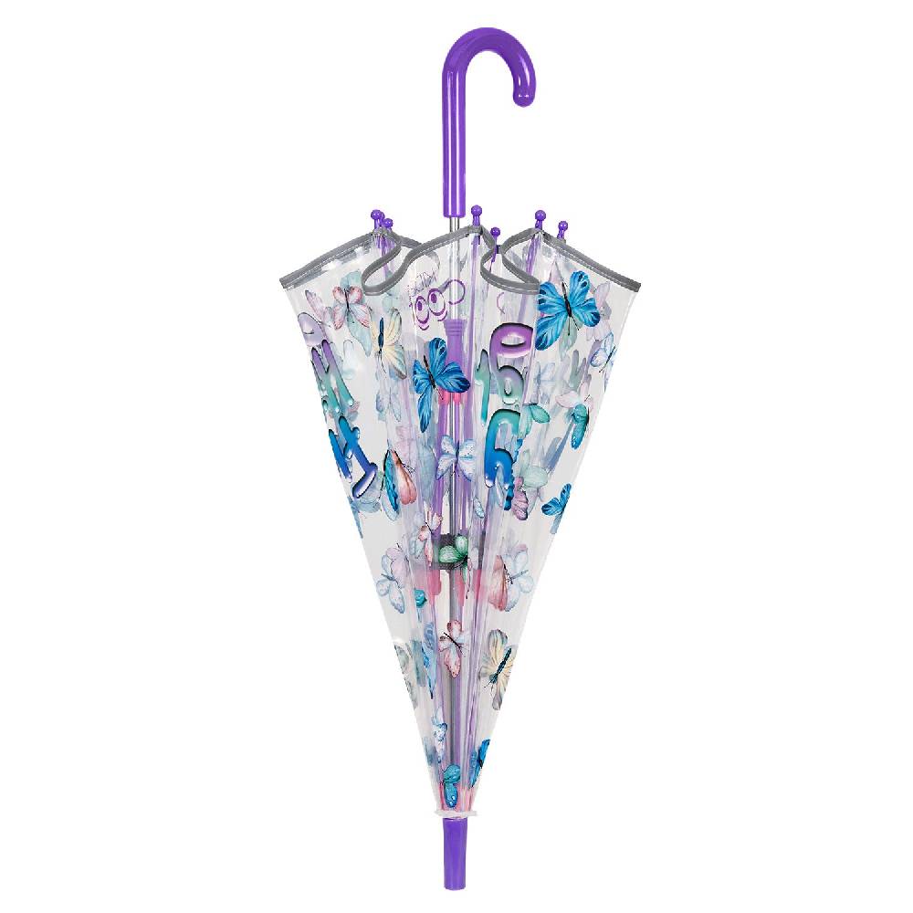 Perletti Ombrello Trasparente Farfalle