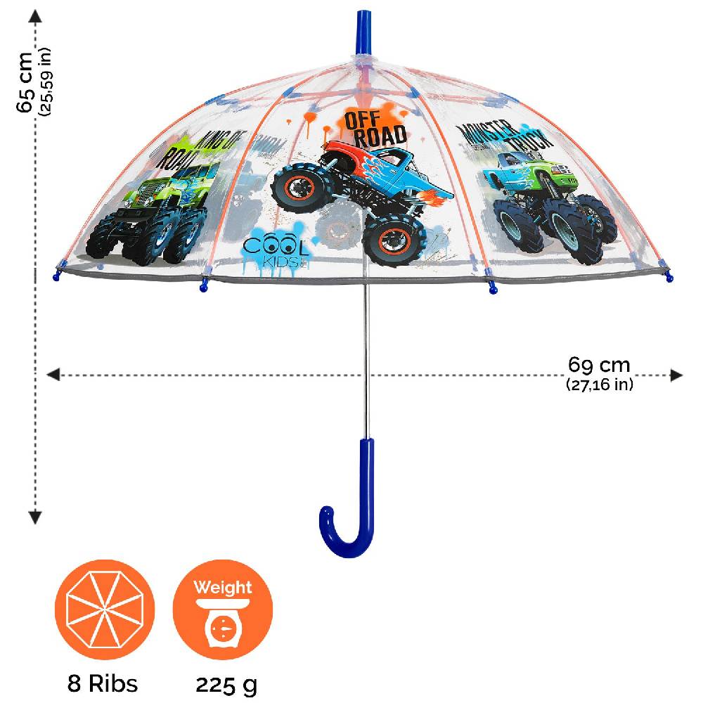 Perletti Ombrello Trasparente Trucks