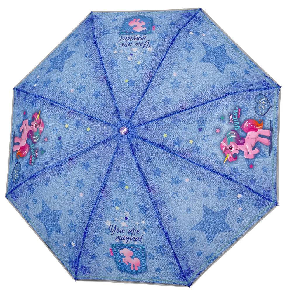 Perletti Ombrello Unicorno Mini Denim