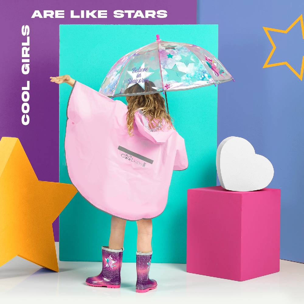 Perletti Ombrello Unicorno Trasparente