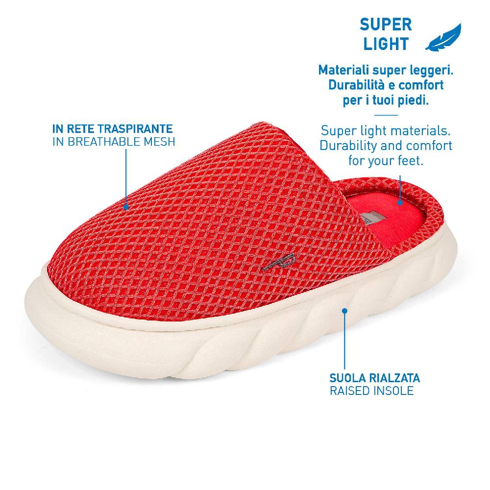 Perletti Pantofole A Rete Con Suola Platform