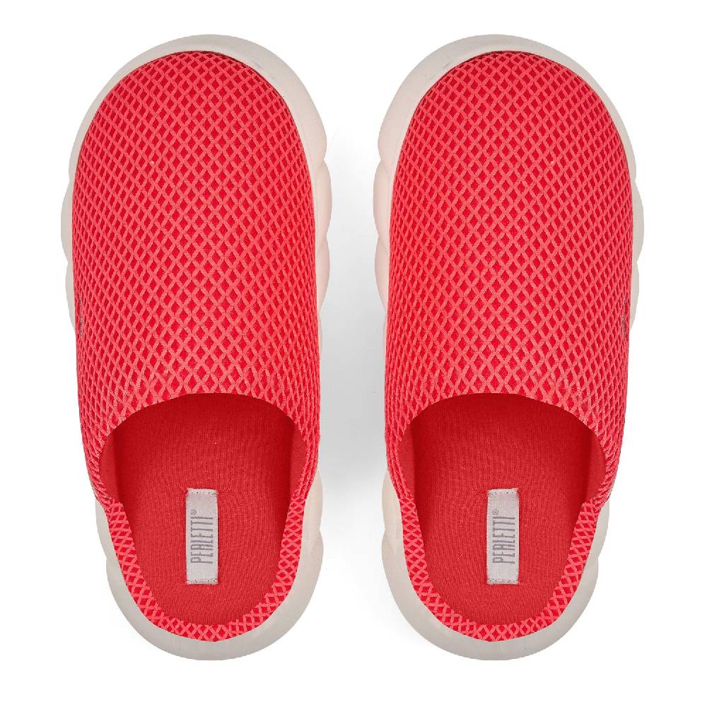 Perletti Pantofole A Rete Con Suola Platform