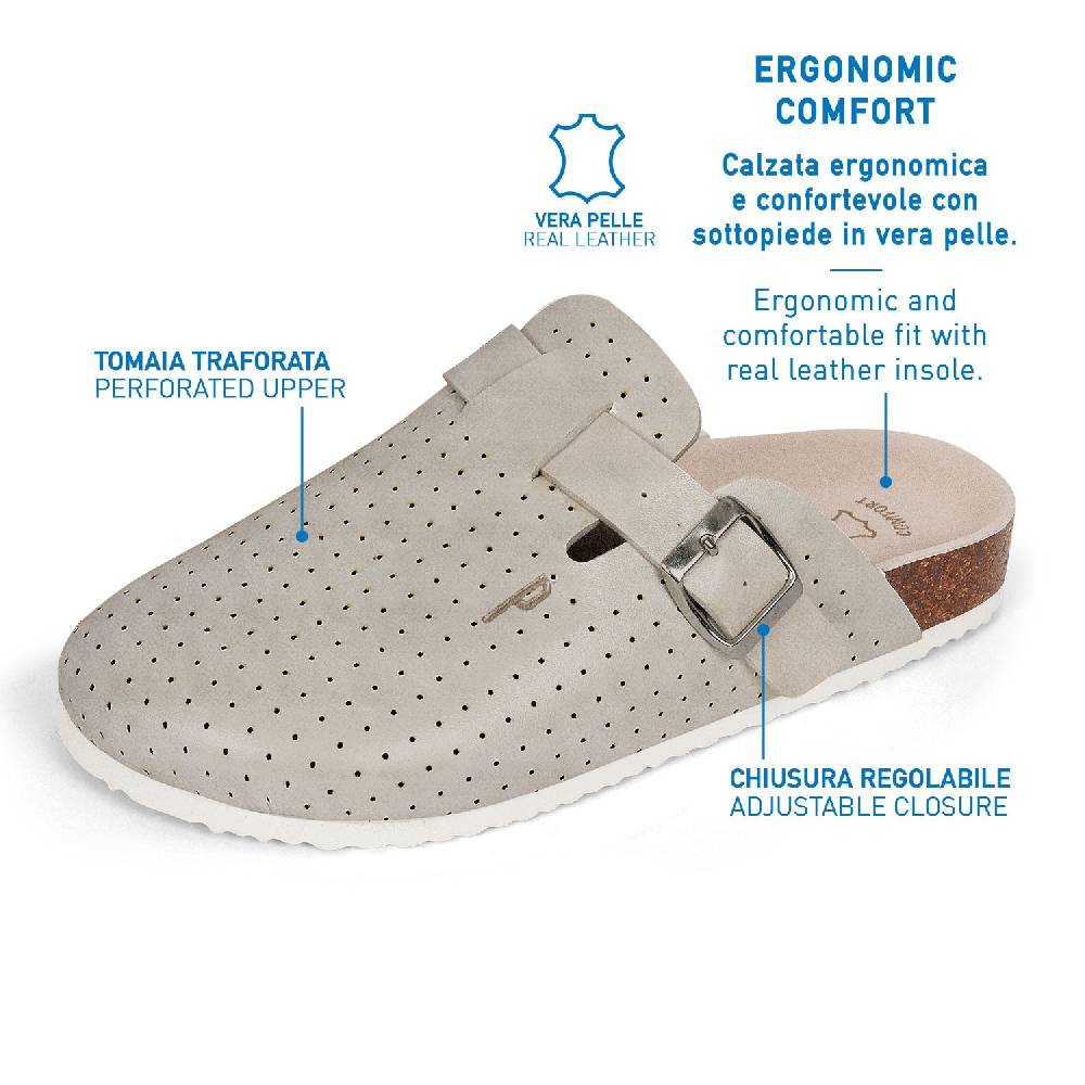 Perletti Pantofole Comfort Traforate Donna