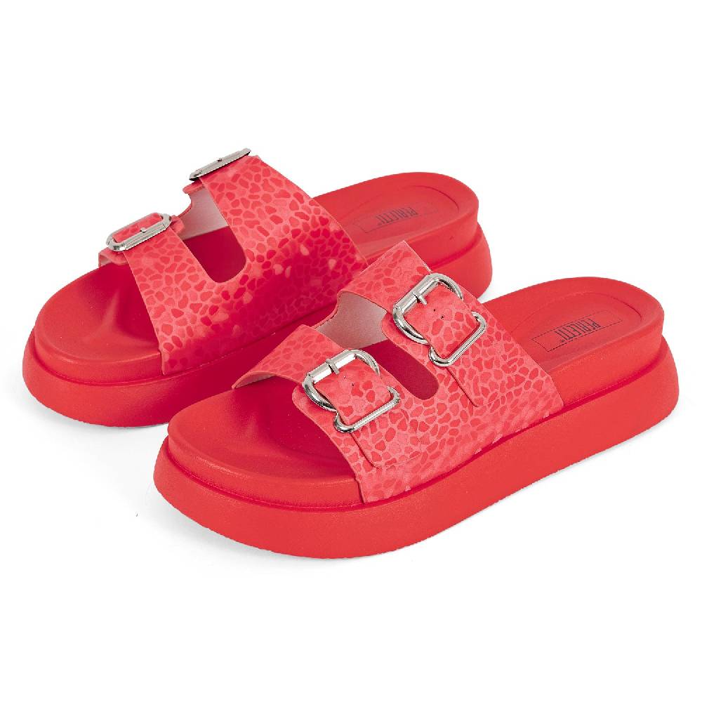 Perletti Sandalo Platform con Fibbie