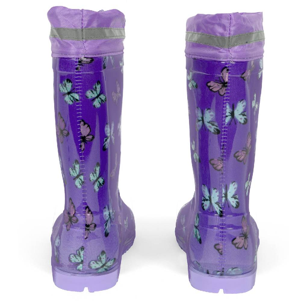 Perletti Stivaletti Farfalle Multicolore