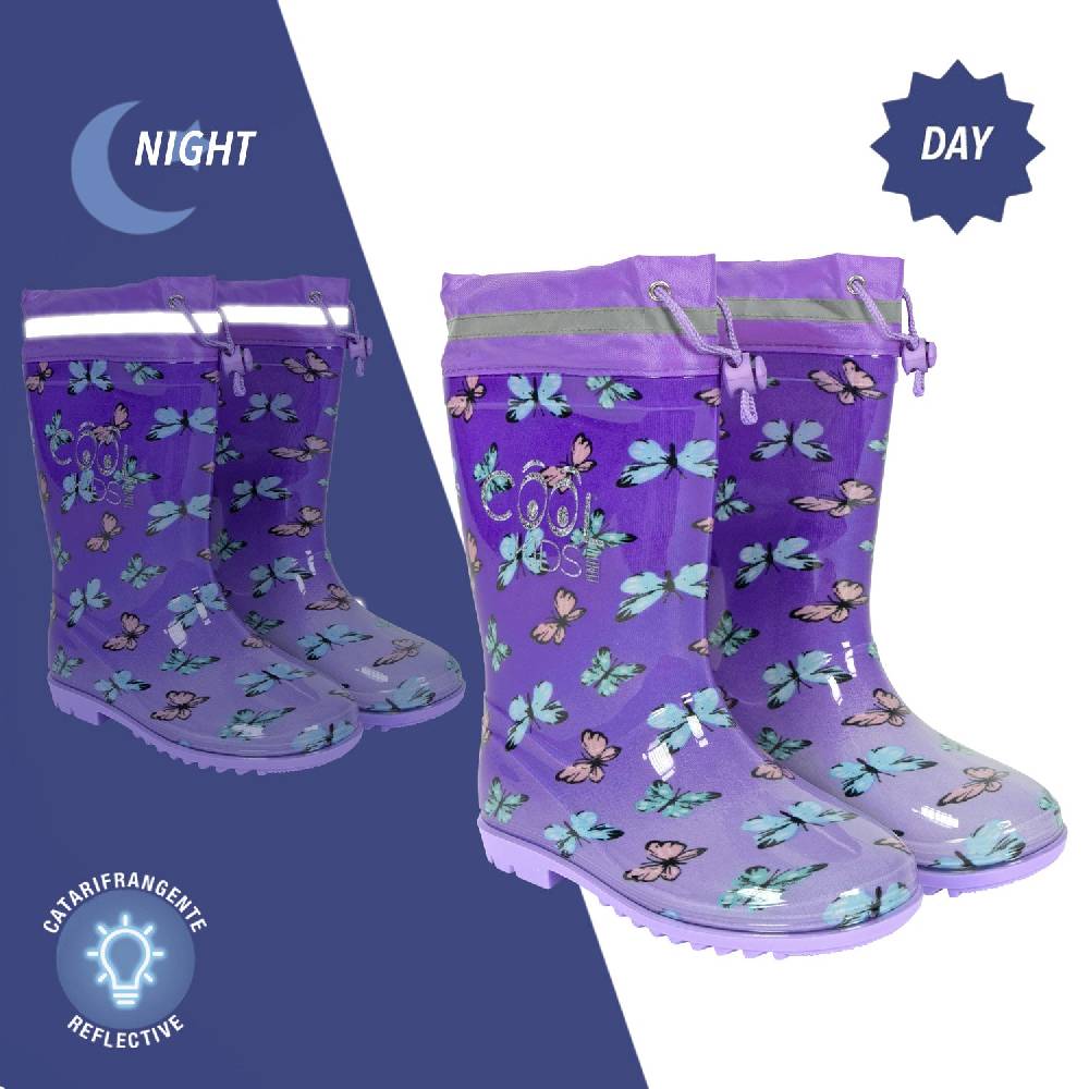 Perletti Stivaletti Farfalle Multicolore