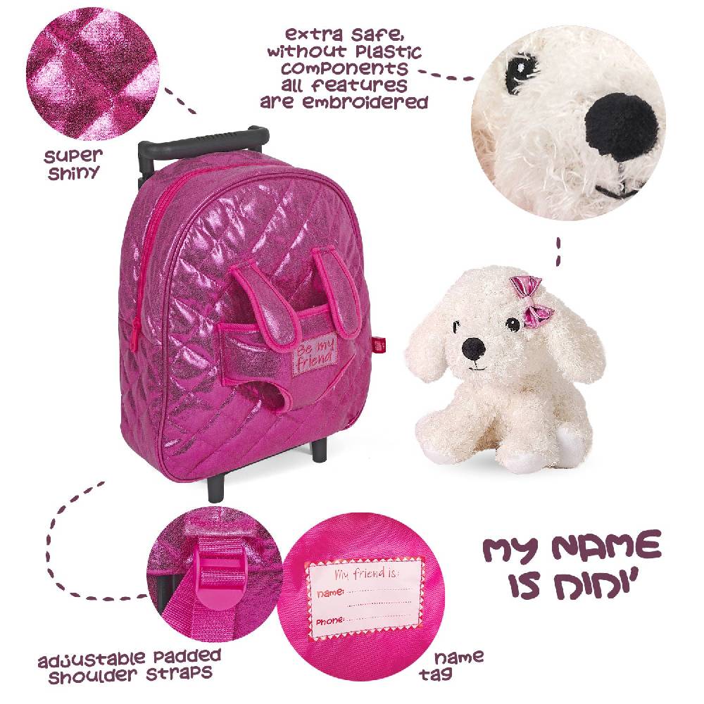Perletti Trolley Con Peluche Barboncino