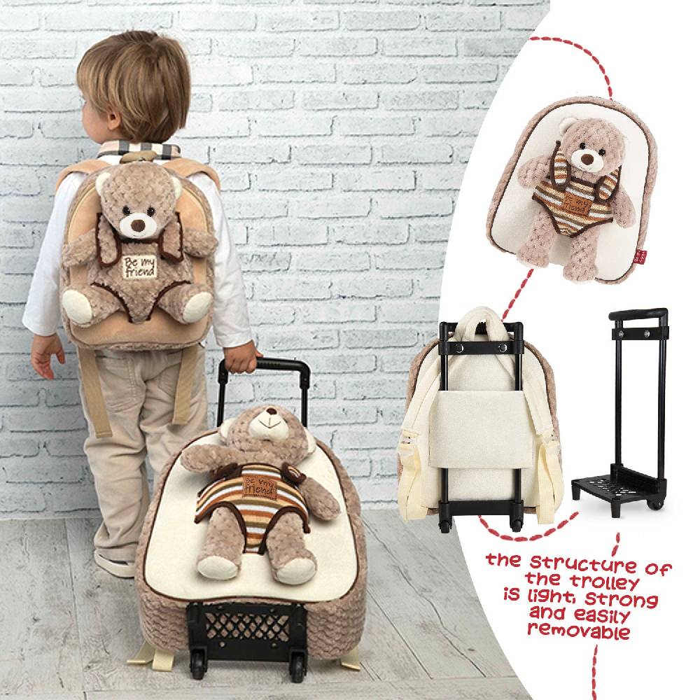 Perletti Trolley Morbido Con Peluche
