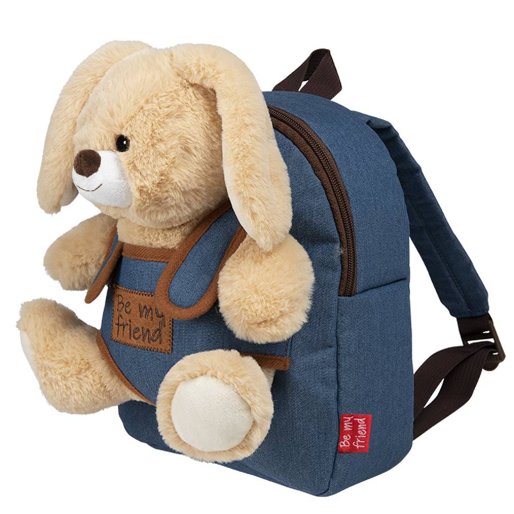 Perletti Zaino in Denim con Peluche