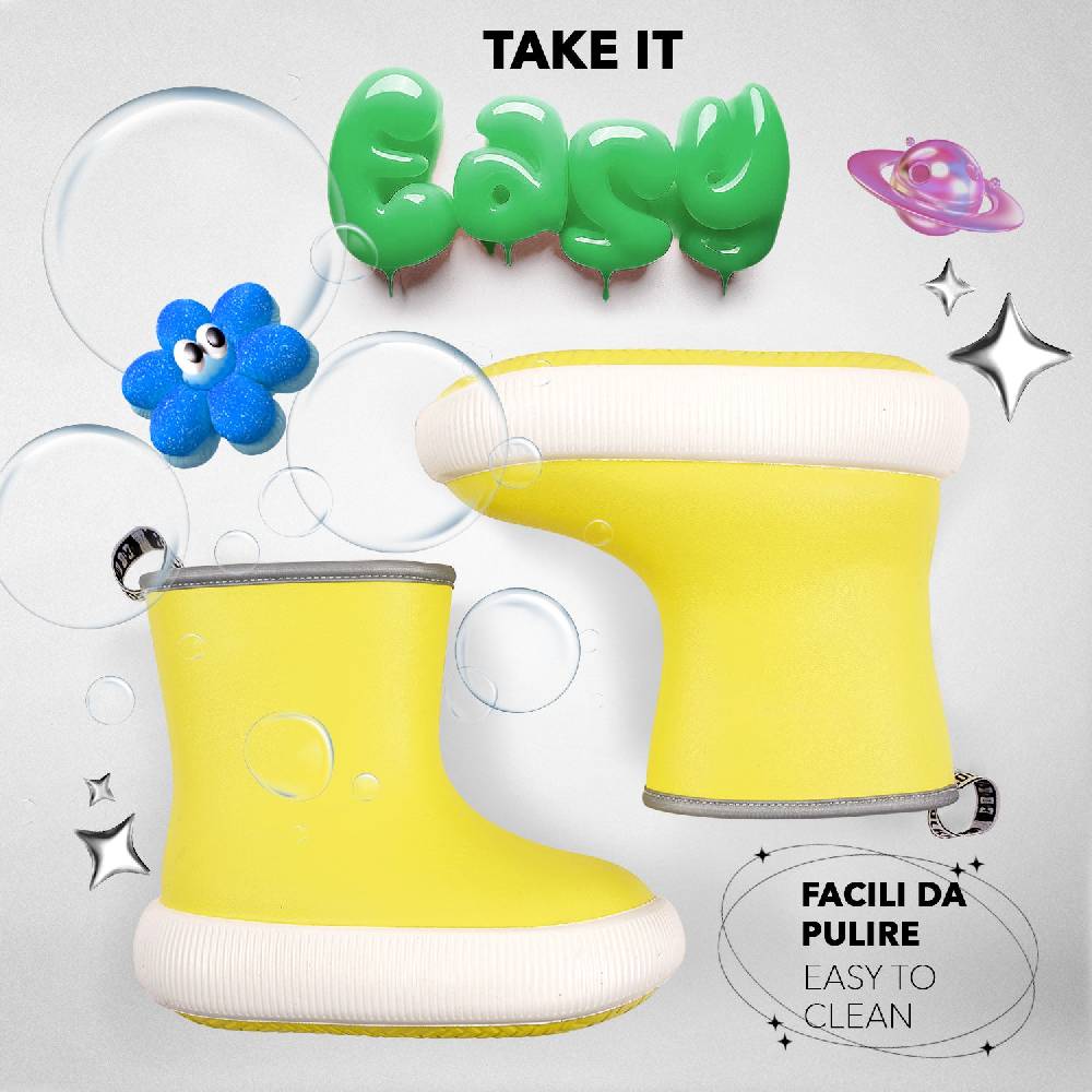 Perletti Stivaletti Chunky Con Bordo Catarifrangente