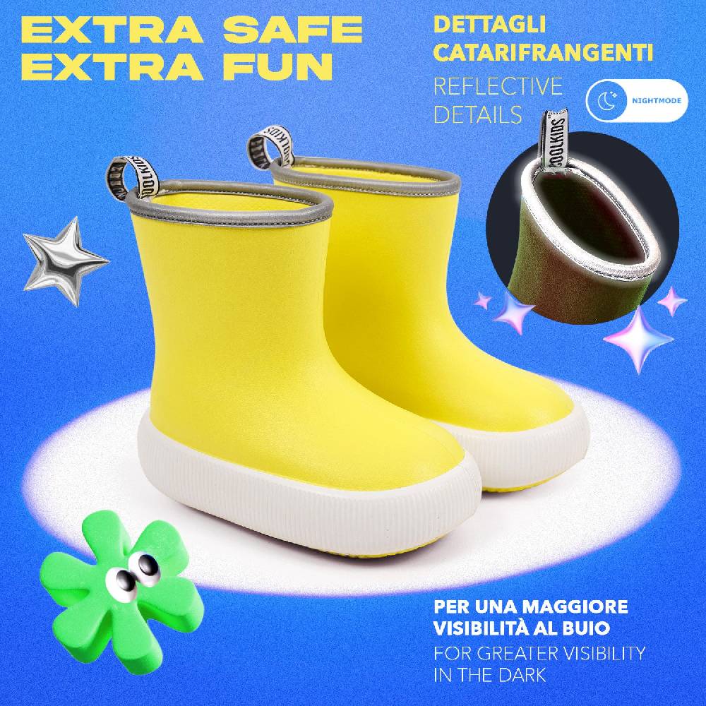 Perletti Stivaletti Chunky Con Bordo Catarifrangente