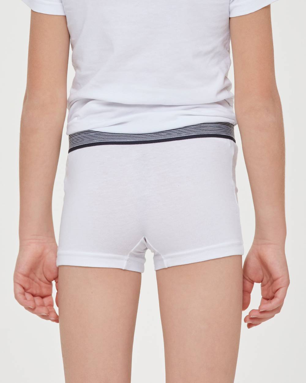 Pompea Boxer Bimbo In Cotone Organico Con Elastico A Righe