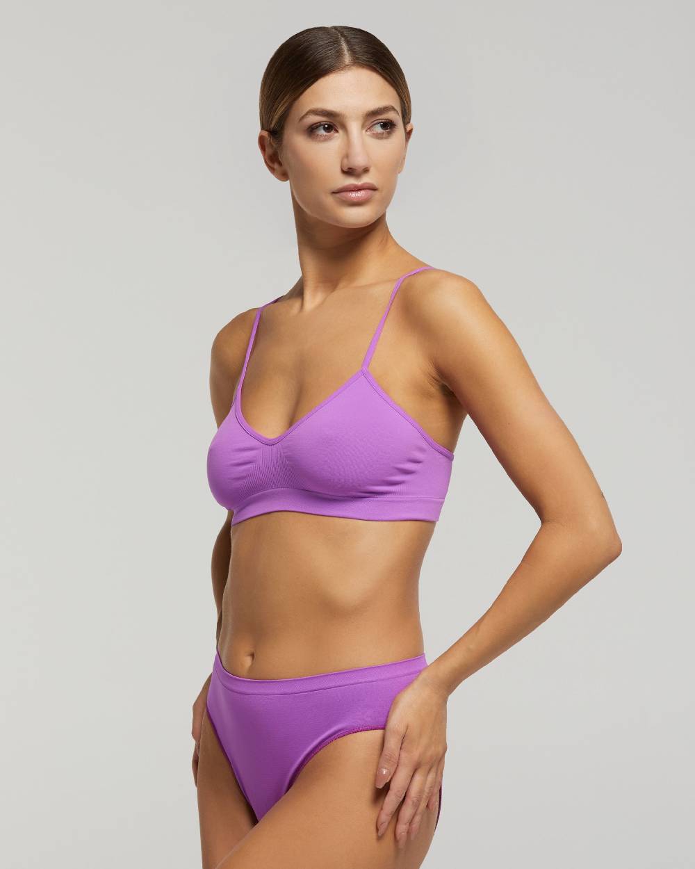 Pompea Brassiere Seamless Spalla Stretta Tinta Unita