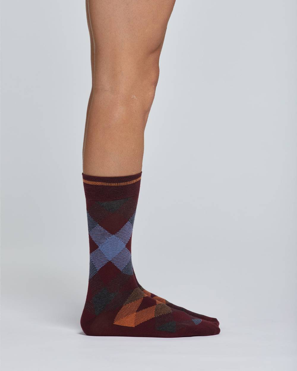 Pompea CALZA CORTA COTONE MATHIS CON MOTIVO A ROMBI