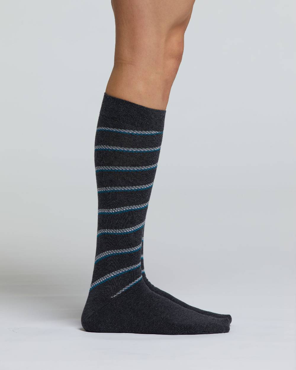 Pompea CALZA LUNGA COTONE CIPRESSO MOTIVO RIGHE DI POIS