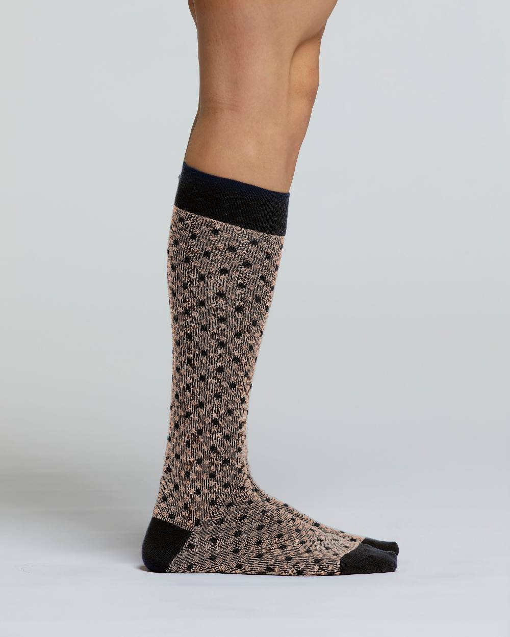 Pompea CALZA LUNGA COTONE COTOGNO MOTIVO CRAVATTERIA