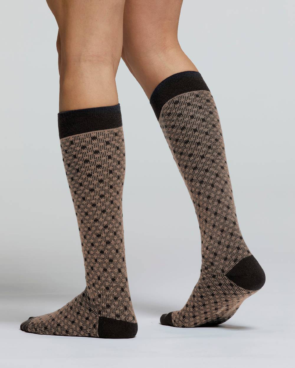 Pompea CALZA LUNGA COTONE COTOGNO MOTIVO CRAVATTERIA