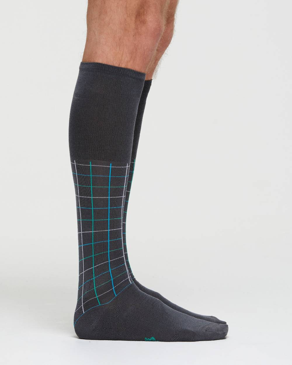 Pompea CALZA LUNGA COTONE MARCO FANTASIA QUADRETTATA