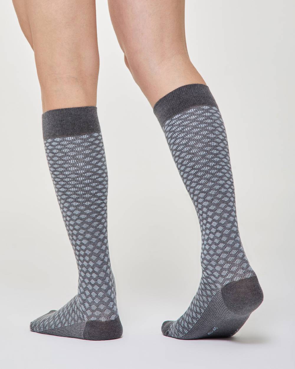 Pompea Calza Lunga Duccio Cotone Motivo Cravatteria