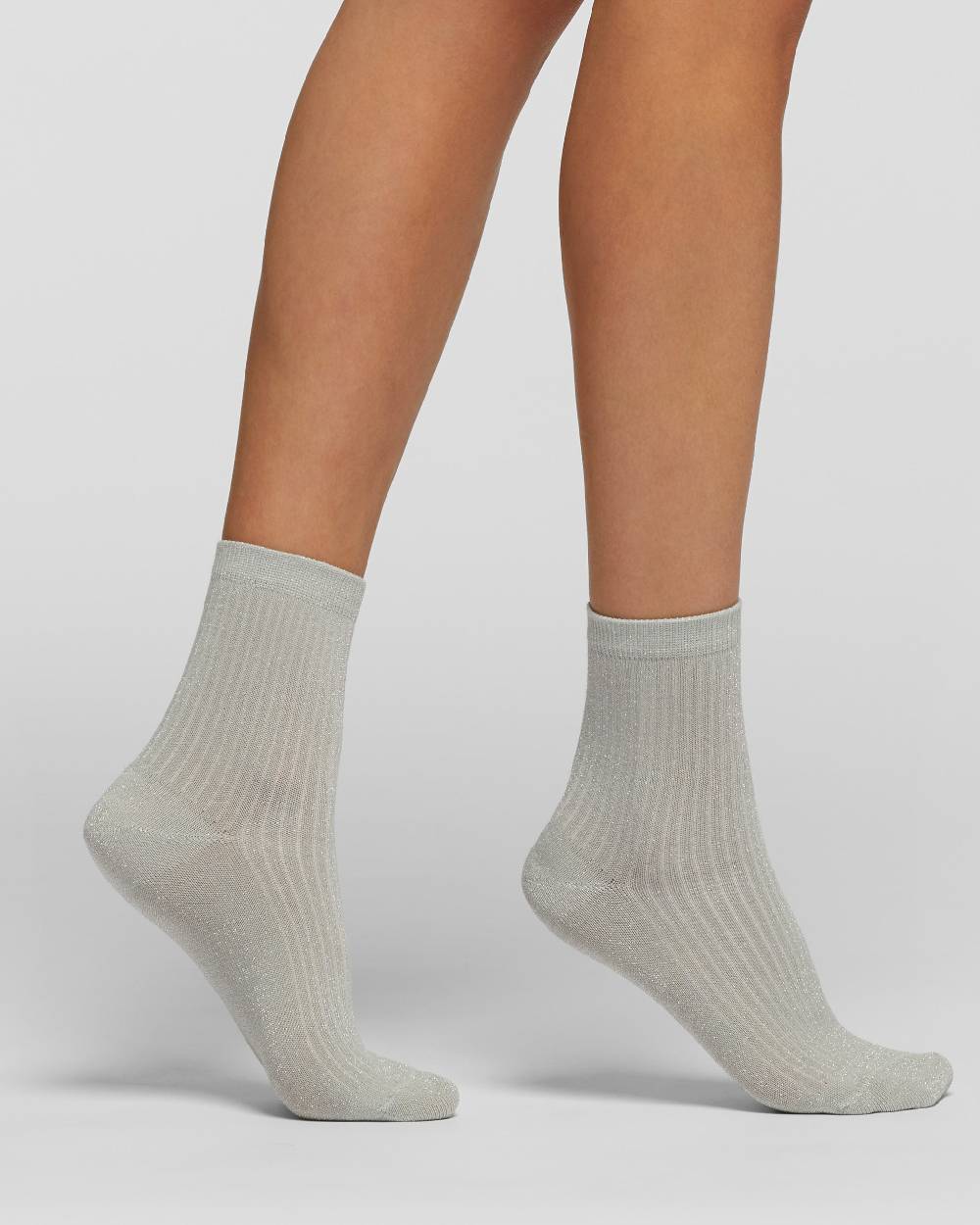 Pompea Calzino A Costine Cotone Domobianca Con Lamé