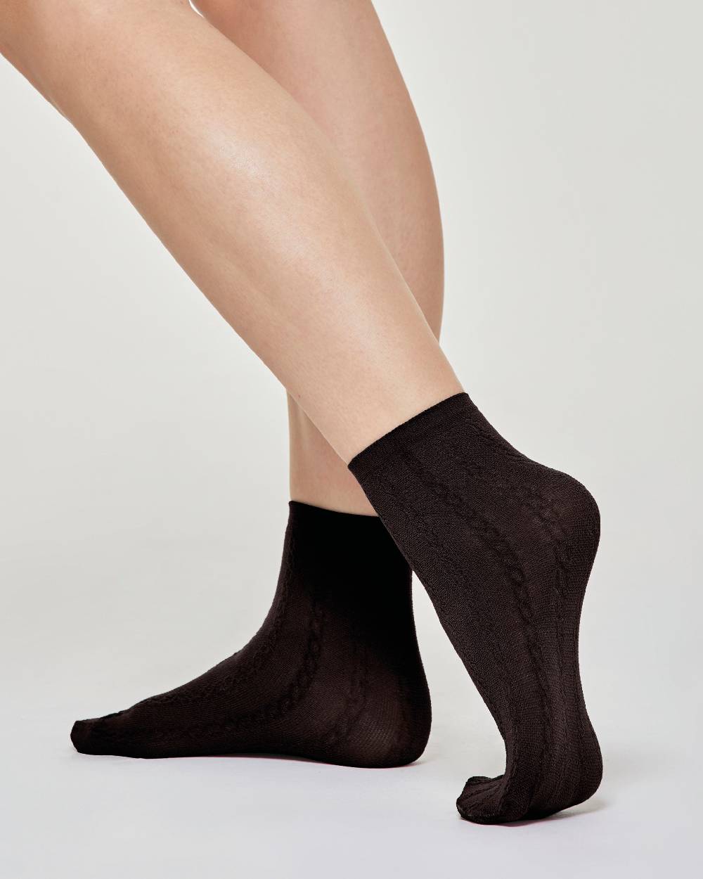 Pompea Calzino Coprente Marina Con Motivo Maglieria