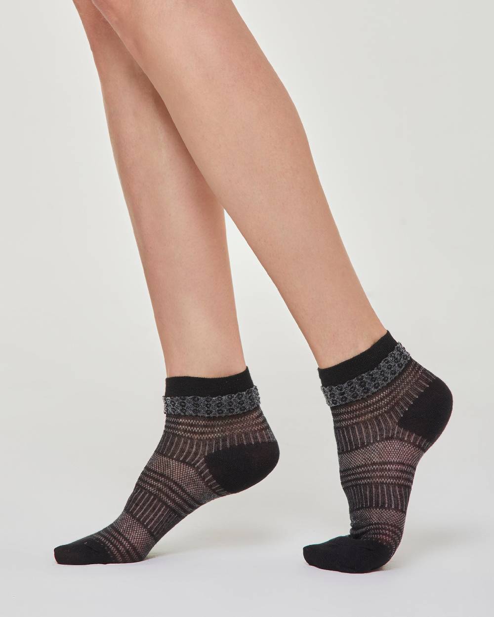 Pompea CALZINO COTONE BARBARA CON LAVORAZIONE TRAFORATA