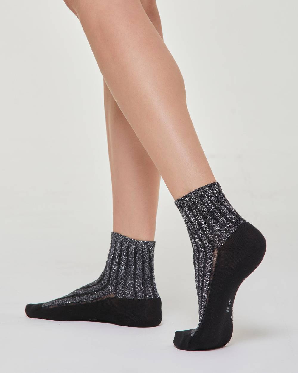 Pompea CALZINO COTONE VALENTINA CON COSTINE IN LAMÉ