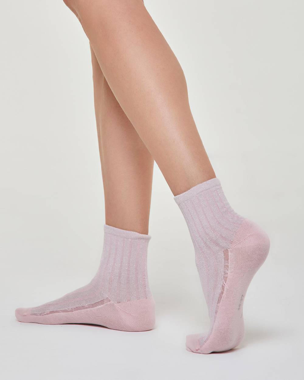 Pompea CALZINO COTONE VALENTINA CON COSTINE IN LAMÉ