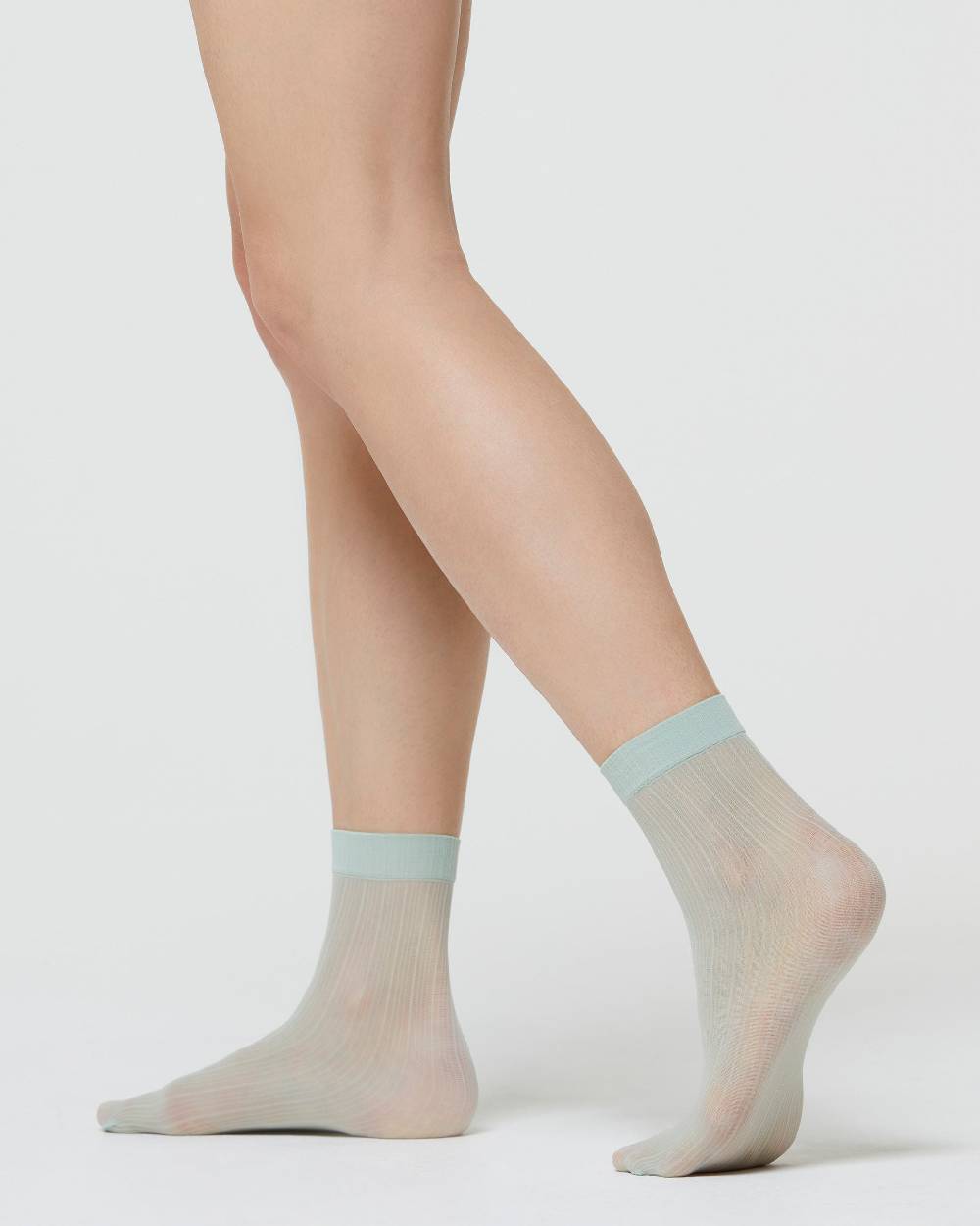 Pompea CALZINO VELATO CAROL CON MOTIVO RIGHE VERTICALI