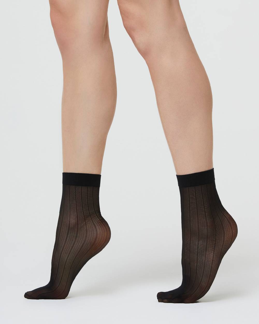 Pompea CALZINO VELATO CAROL CON MOTIVO RIGHE VERTICALI