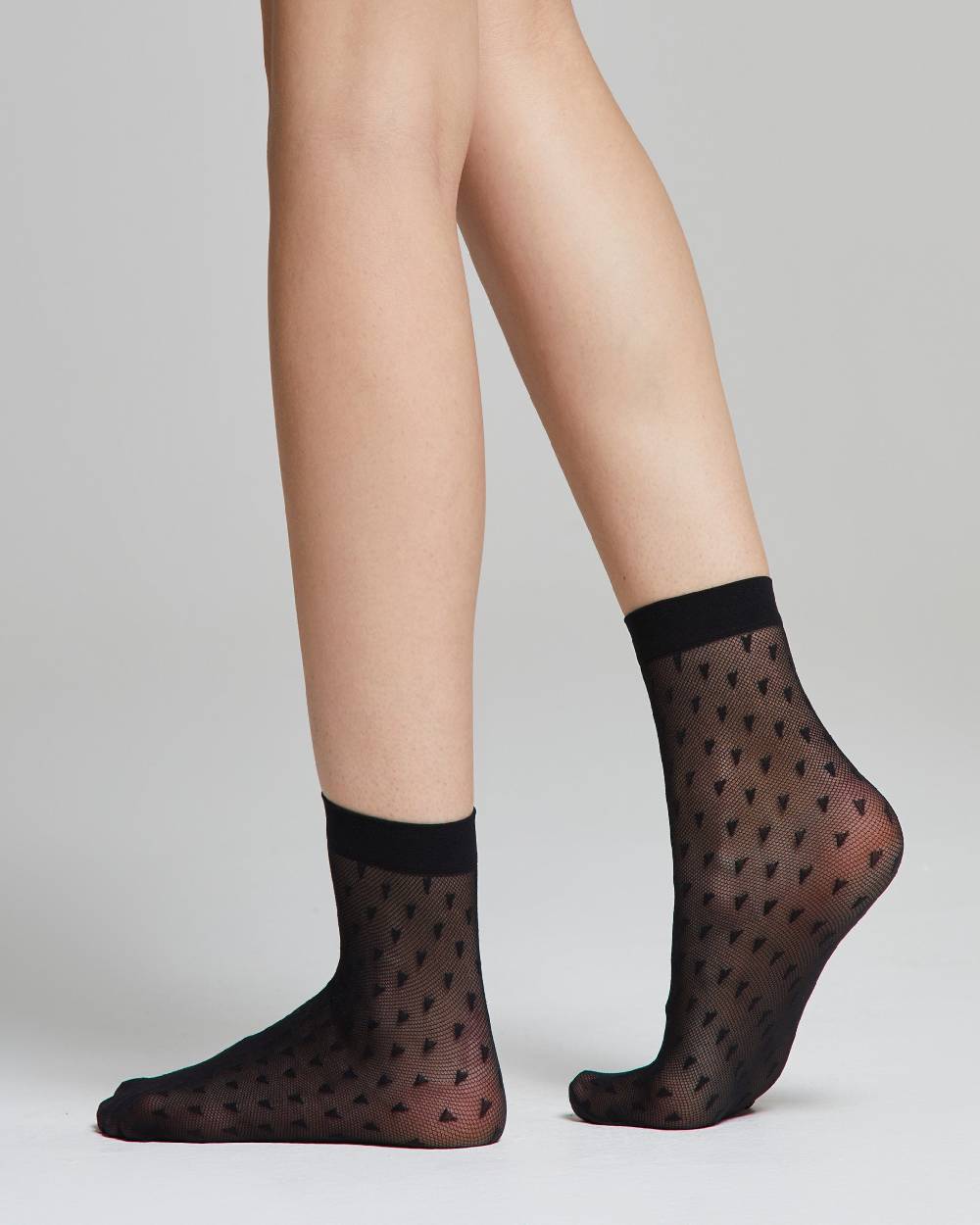 Pompea Calzino Velato Fiordaliso Con Effetto Micro Tulle